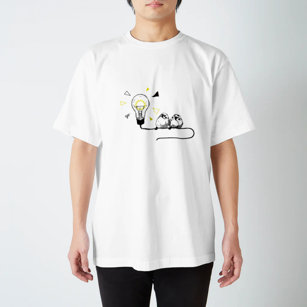 CHUNの電球とスズメ Regular Fit T-Shirt