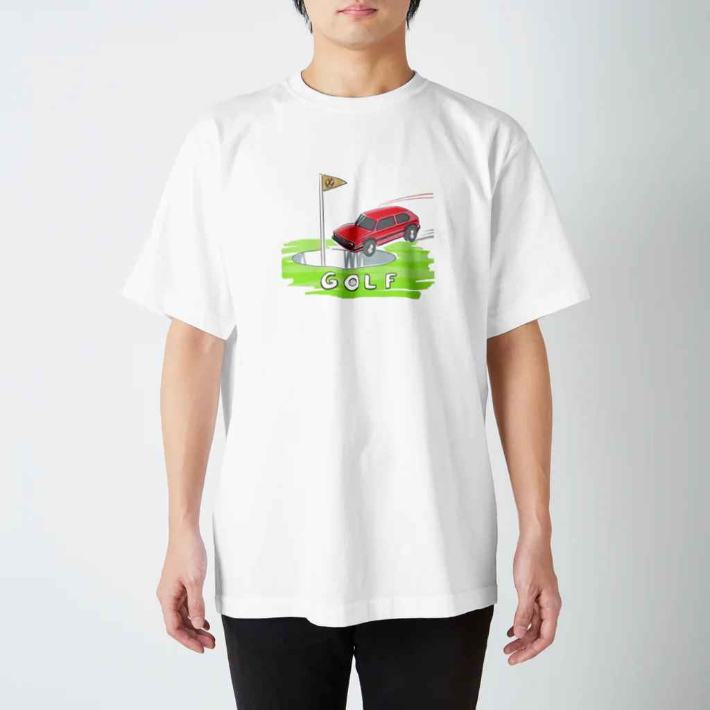 ジョンの乗り物イラストのGOLF スタンダードTシャツ