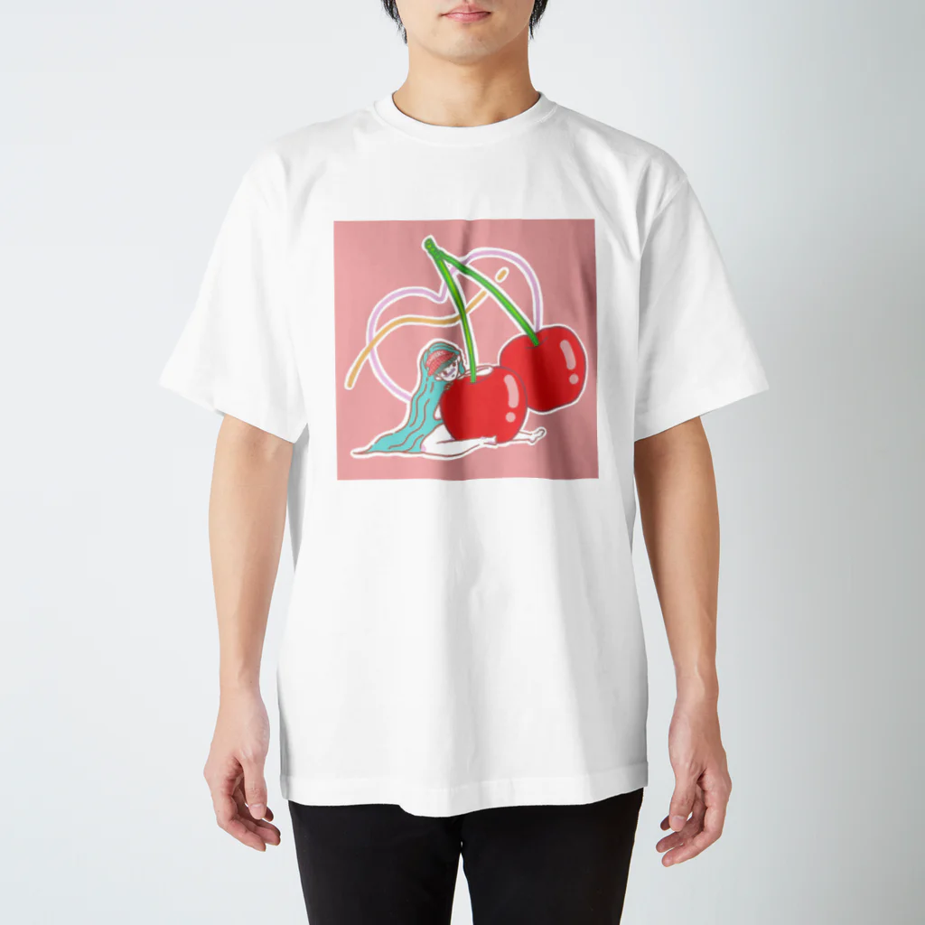 りなけらとぷすのdoki×2 さくらんぼちゃん Regular Fit T-Shirt