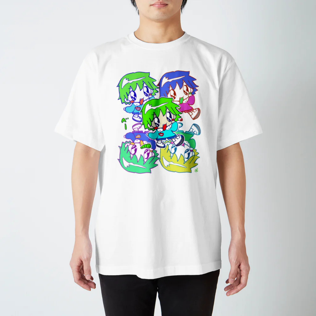 ザクロアメのおとこのっこベー スタンダードTシャツ