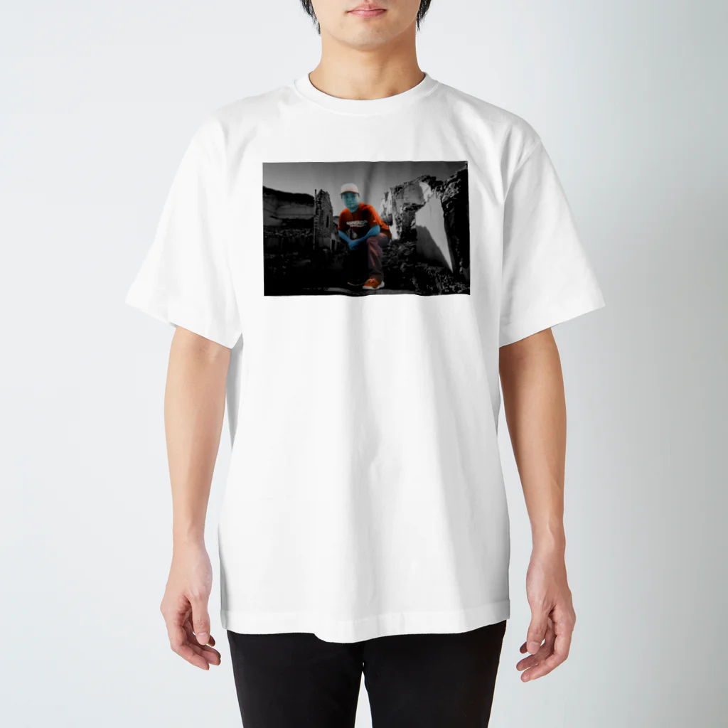 🥊BVA FIGHT CLUB🥊のbule monster tee Regular Fit T-Shirt