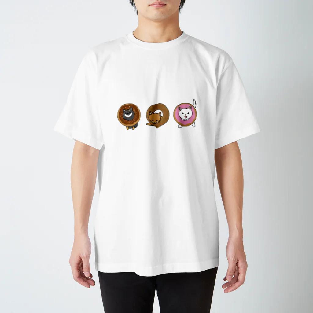 ともえのえ - 柴犬とか動物色々のShiba Donut Regular Fit T-Shirt