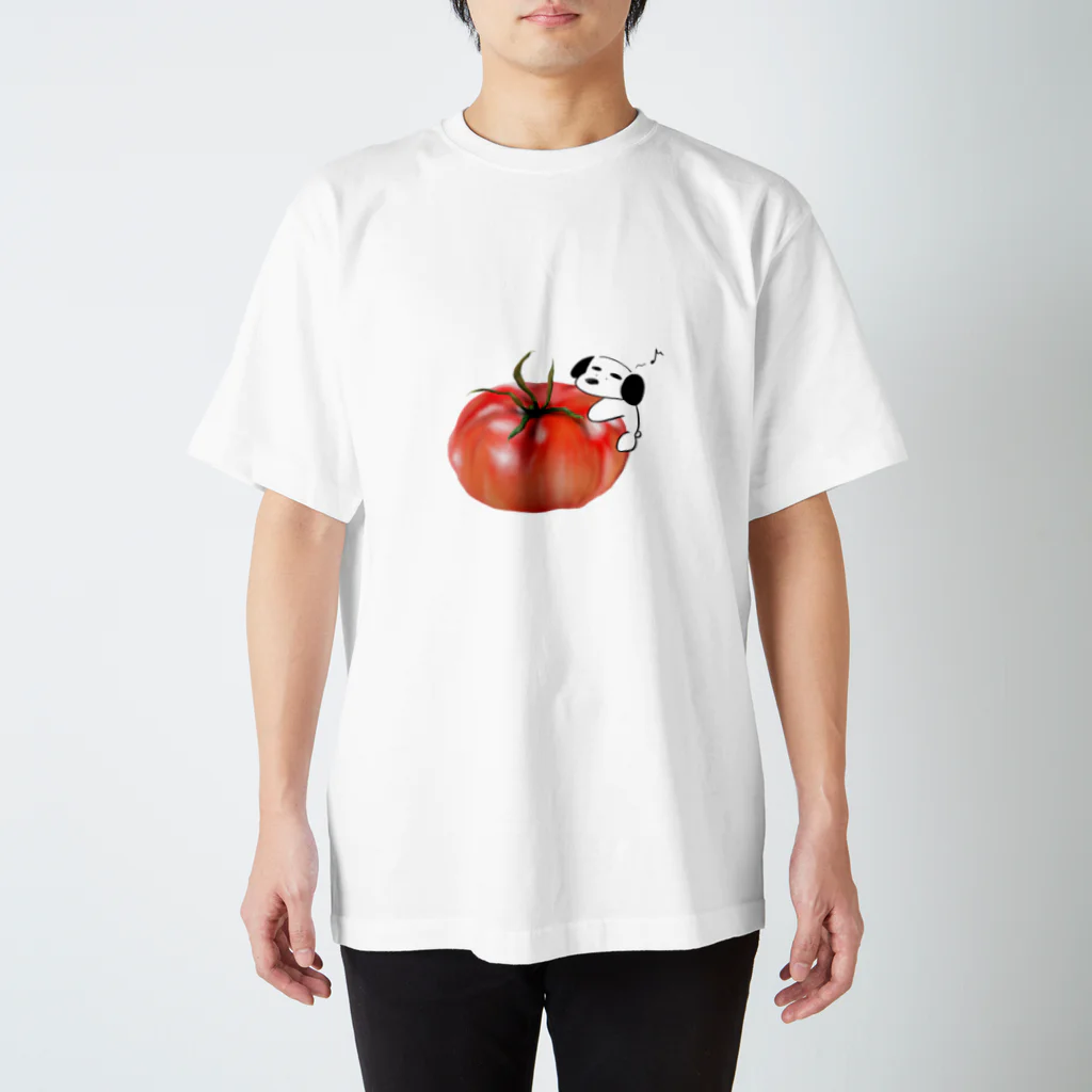 おたけのリアルトマトまゆげいぬ、 Regular Fit T-Shirt