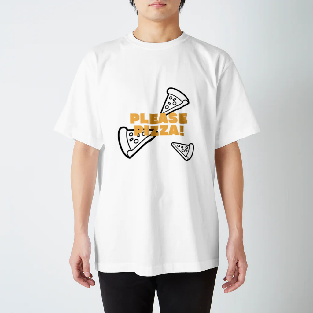 NaoのPLEASEシリーズ「ピッツァ」 Regular Fit T-Shirt