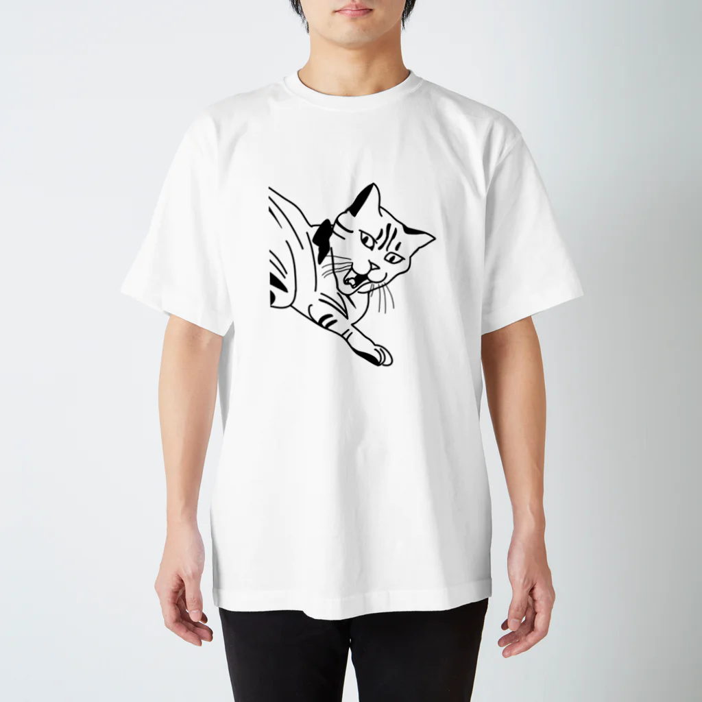 実家のにゃんのにゃん　アップ スタンダードTシャツ