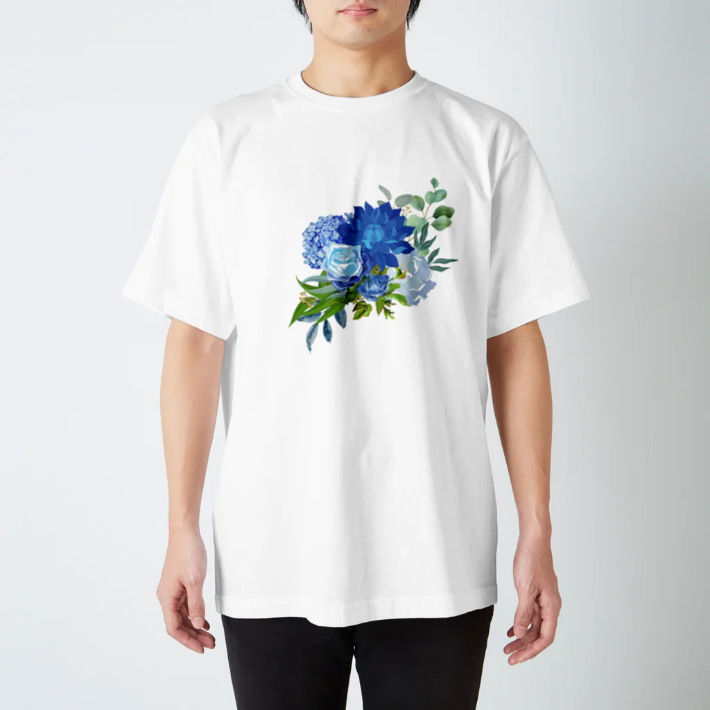 白蓮の青い花束 スタンダードTシャツ