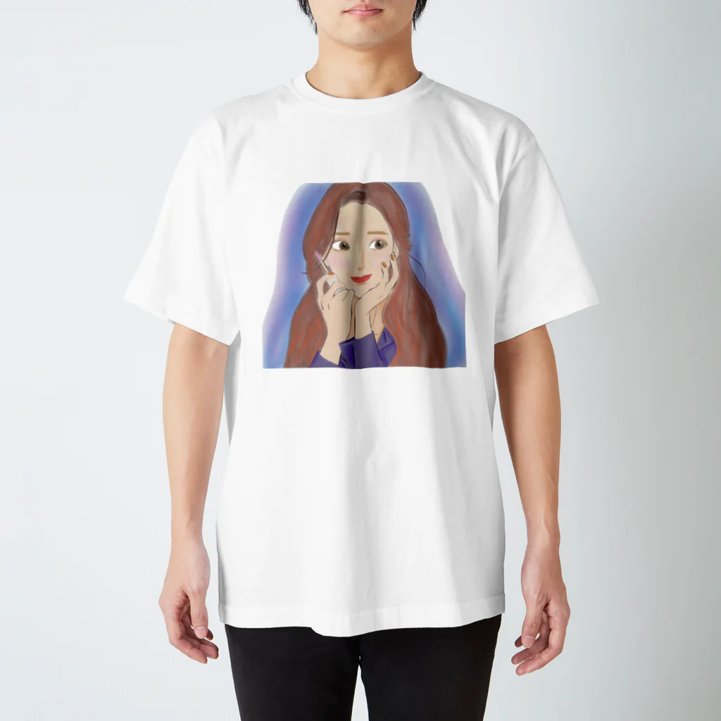 かすみんずストアのメイク女子💄  Regular Fit T-Shirt