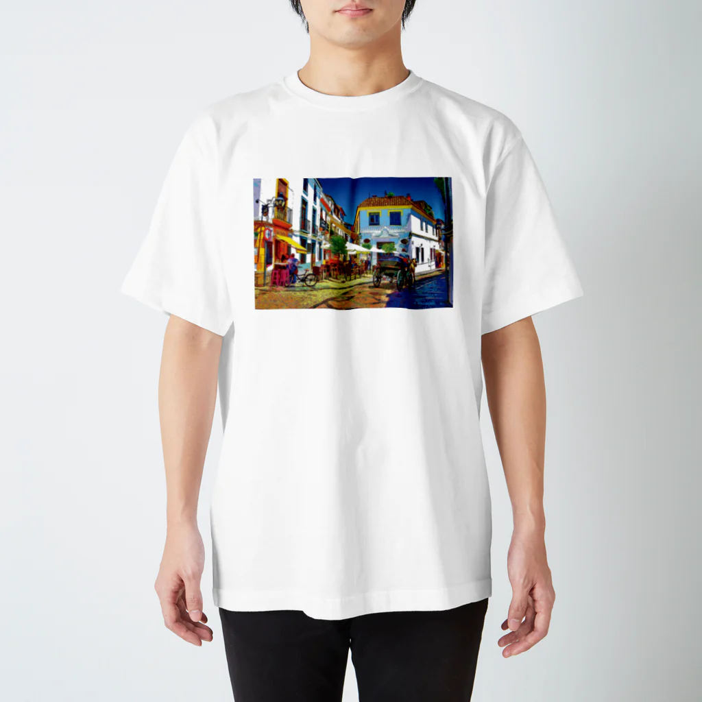 GALLERY misutawoのスペイン コルドバの街角 Regular Fit T-Shirt