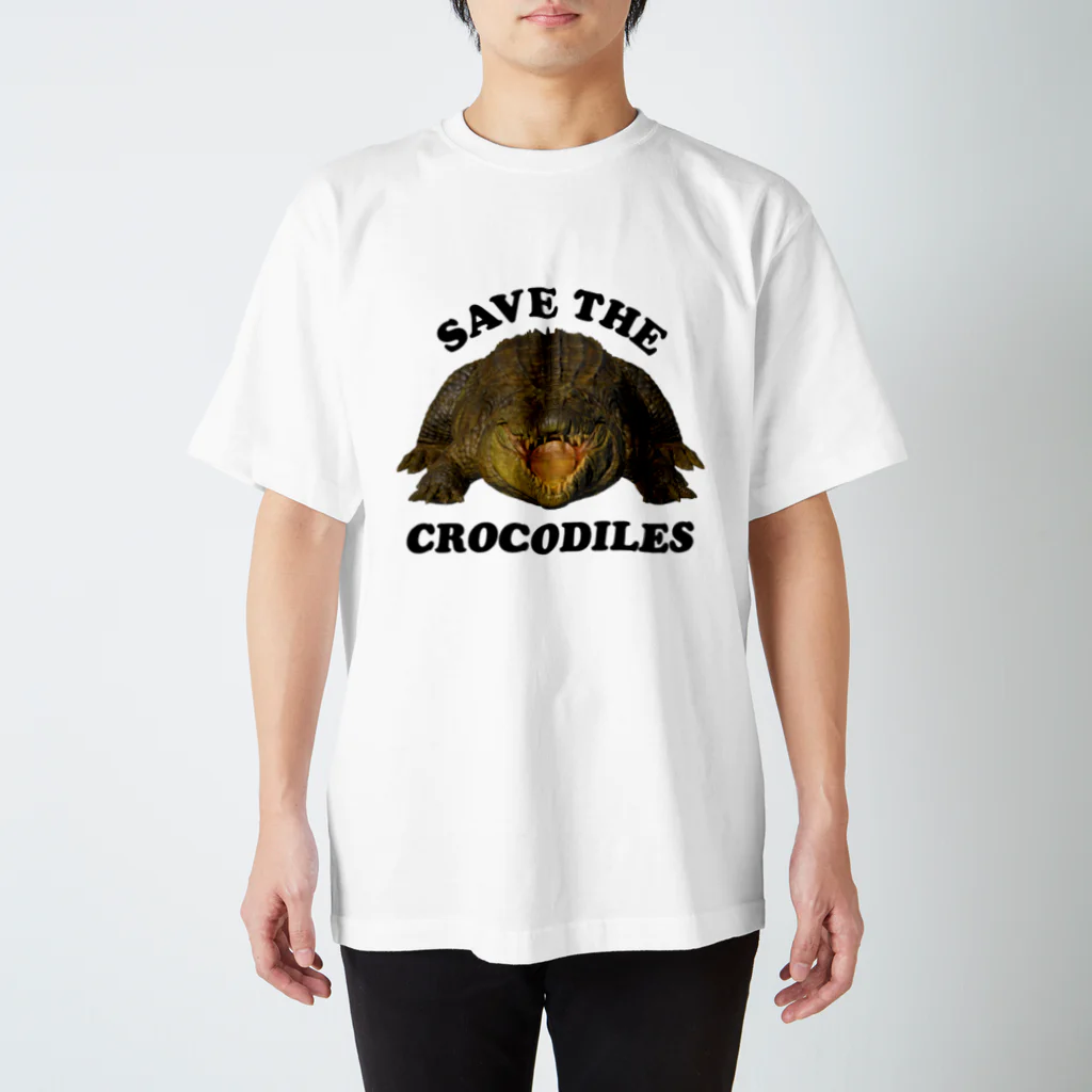 ワイルドデザインのわにシャツ (006) SAVE THE CROCODILES Regular Fit T-Shirt