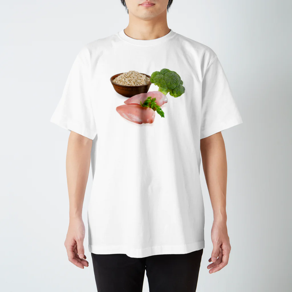 マッスルデザイン処の筋肉に捧ぐ三種の神食 Regular Fit T-Shirt