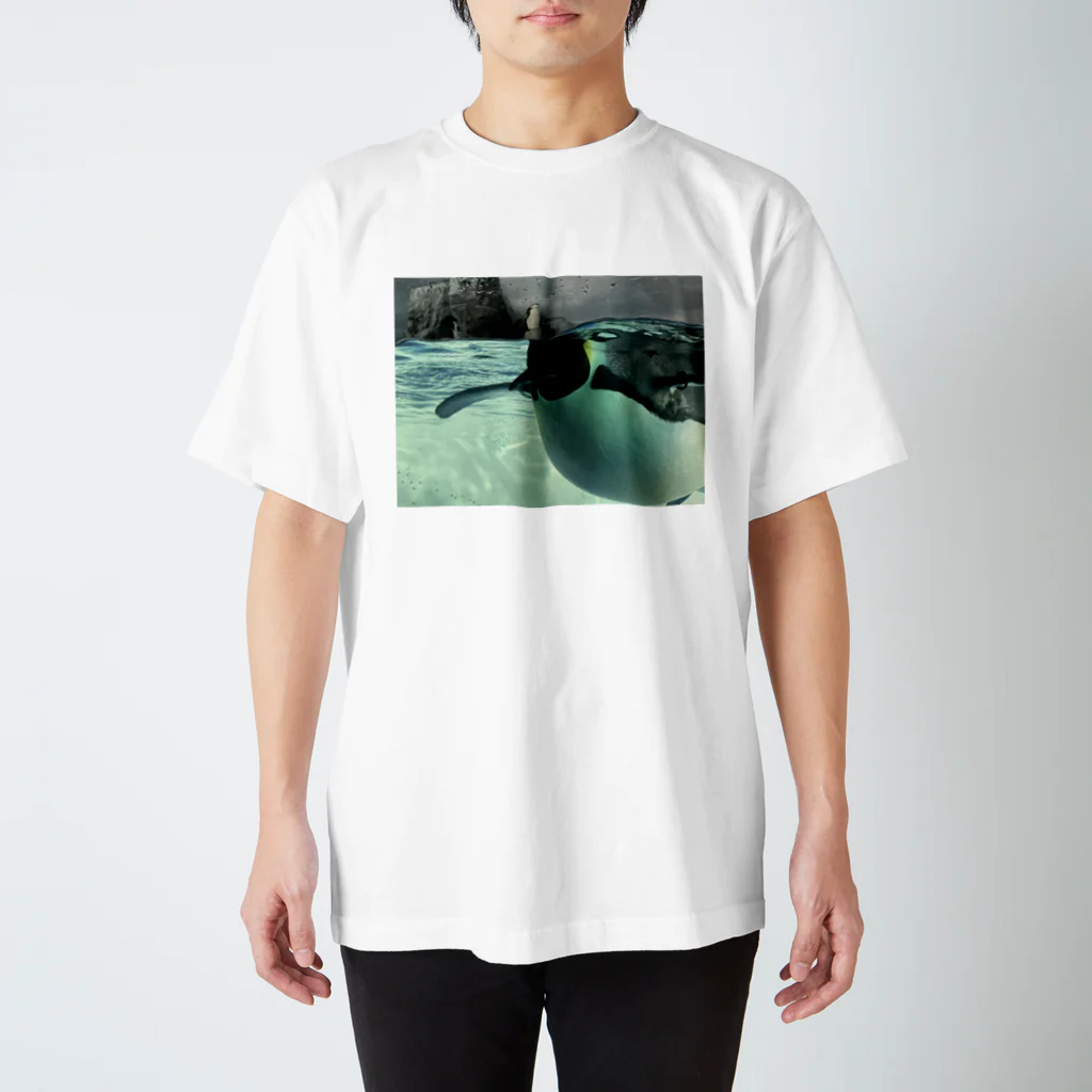 ペンギンの写真のコウテイペンギン　写真　リアル Regular Fit T-Shirt