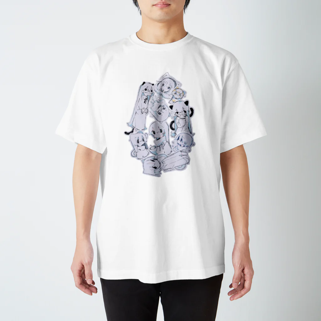 ゆーきんの絵ぐっずのわちゃわちゃ スタンダードTシャツ