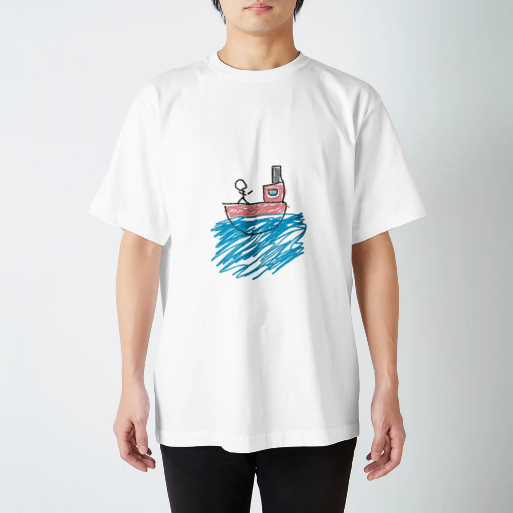 ぷんはうすのあかいふね Regular Fit T-Shirt