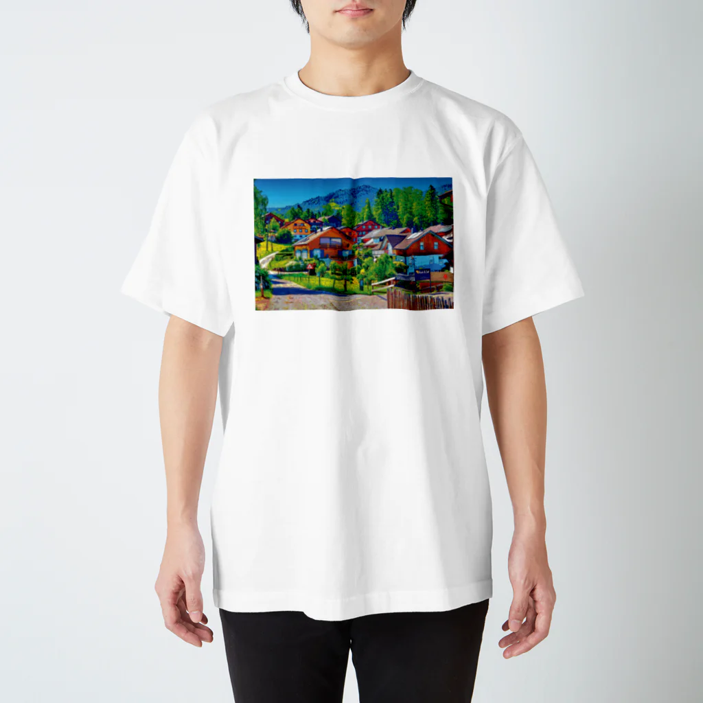 GALLERY misutawoのオーストリア シュヴァルツェンベルクの街並み スタンダードTシャツ