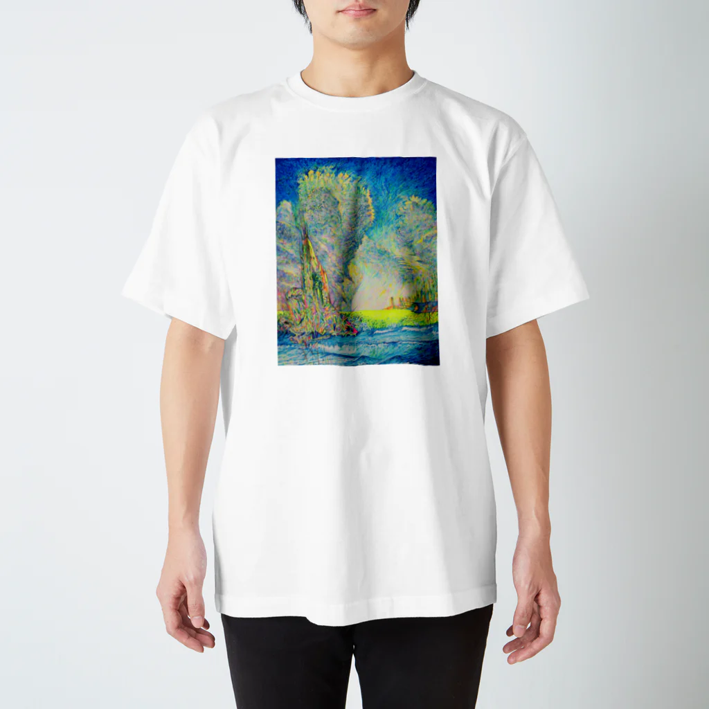 YOSHI-HEY ARTの雲と波 スタンダードTシャツ