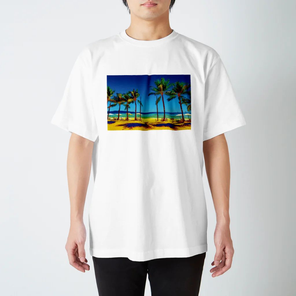 GALLERY misutawoのフィリピン ボラカイ島のビーチ Regular Fit T-Shirt