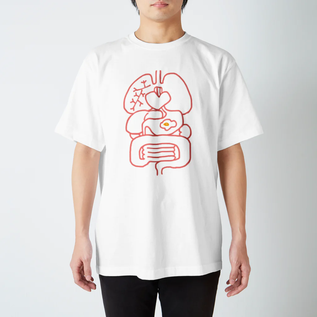 しろのショップの目玉焼き食べたないぞう スタンダードTシャツ