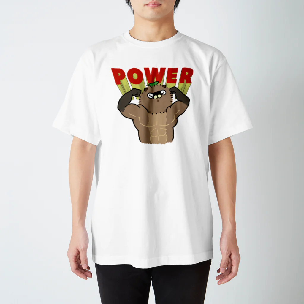 たわもみ商店のPOWERたわしちゃん スタンダードTシャツ