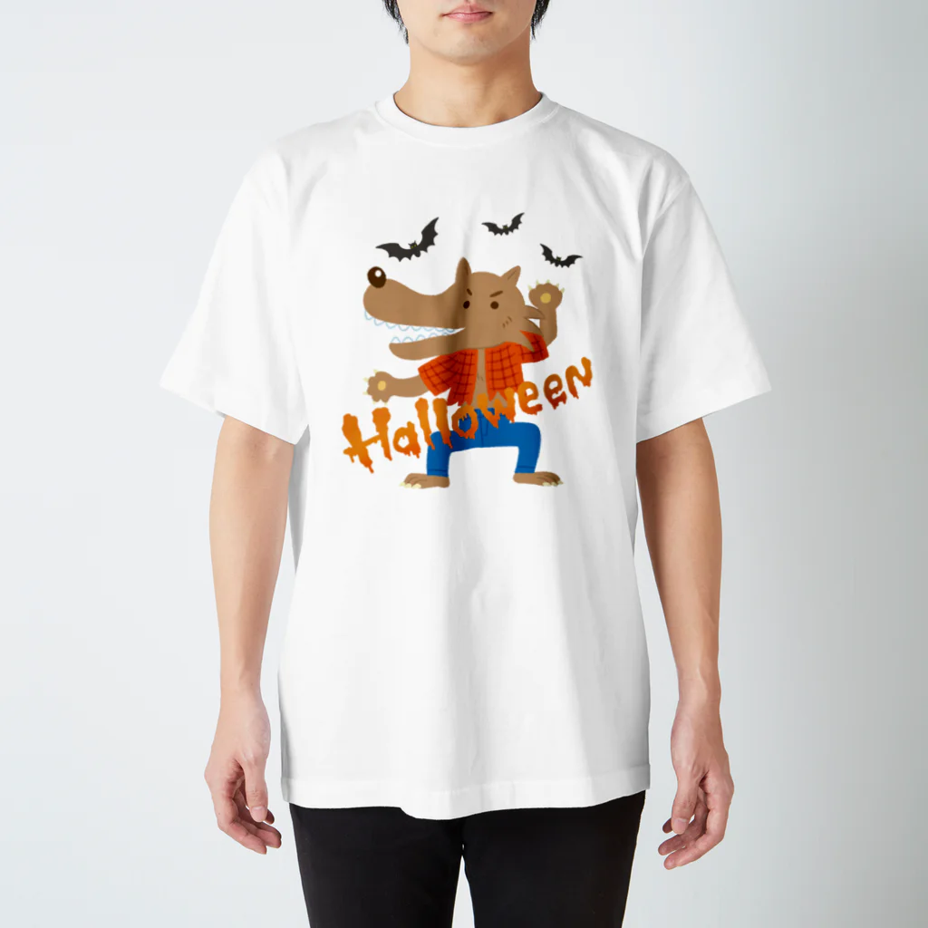 mincruのHALLOWEEN_オオカミ男 スタンダードTシャツ