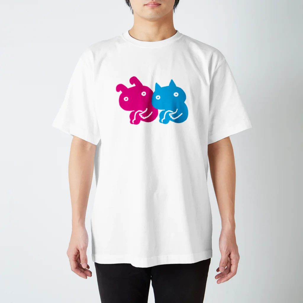 sabi29のうずくまるうさねこ Regular Fit T-Shirt