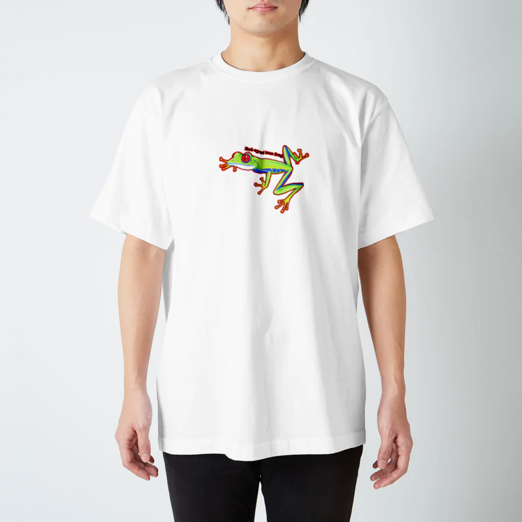 ajitaのアカメアマガエル スタンダードTシャツ