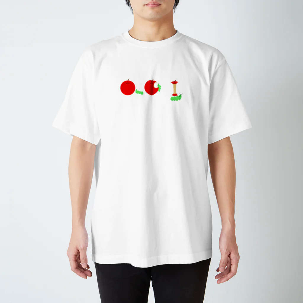 Crash4Oのりんごといもむし Regular Fit T-Shirt
