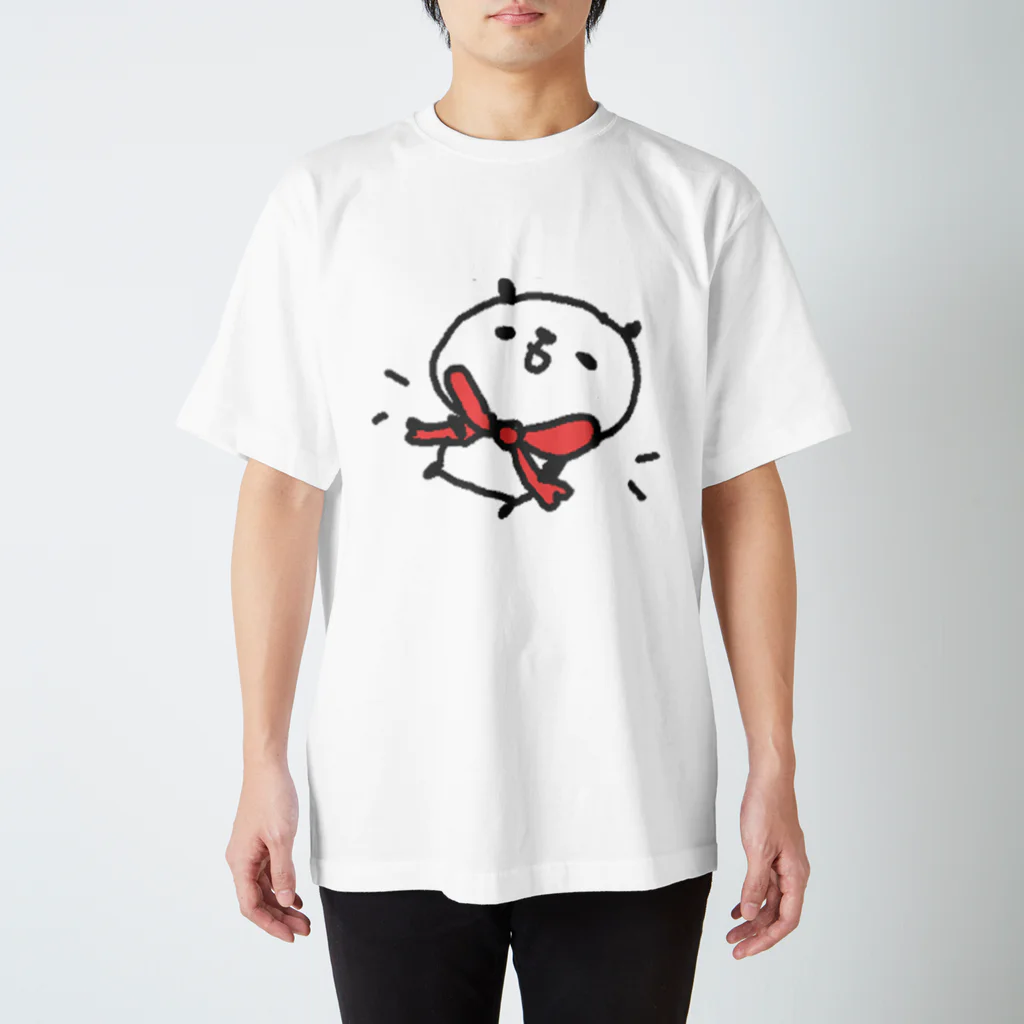 にしおかあきのごほうびパンダ スタンダードTシャツ