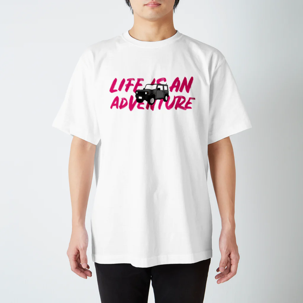 ジムニコのお店のLIFE IS AN ADVENTURE ジムニー スタンダードTシャツ