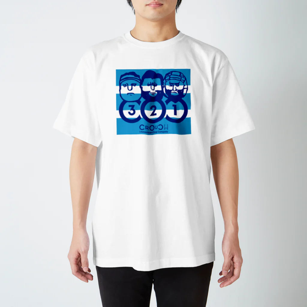 b.n.d [街中でもラグビーを！]バインドの【数量限定】Scrum! タンゴブルー Regular Fit T-Shirt