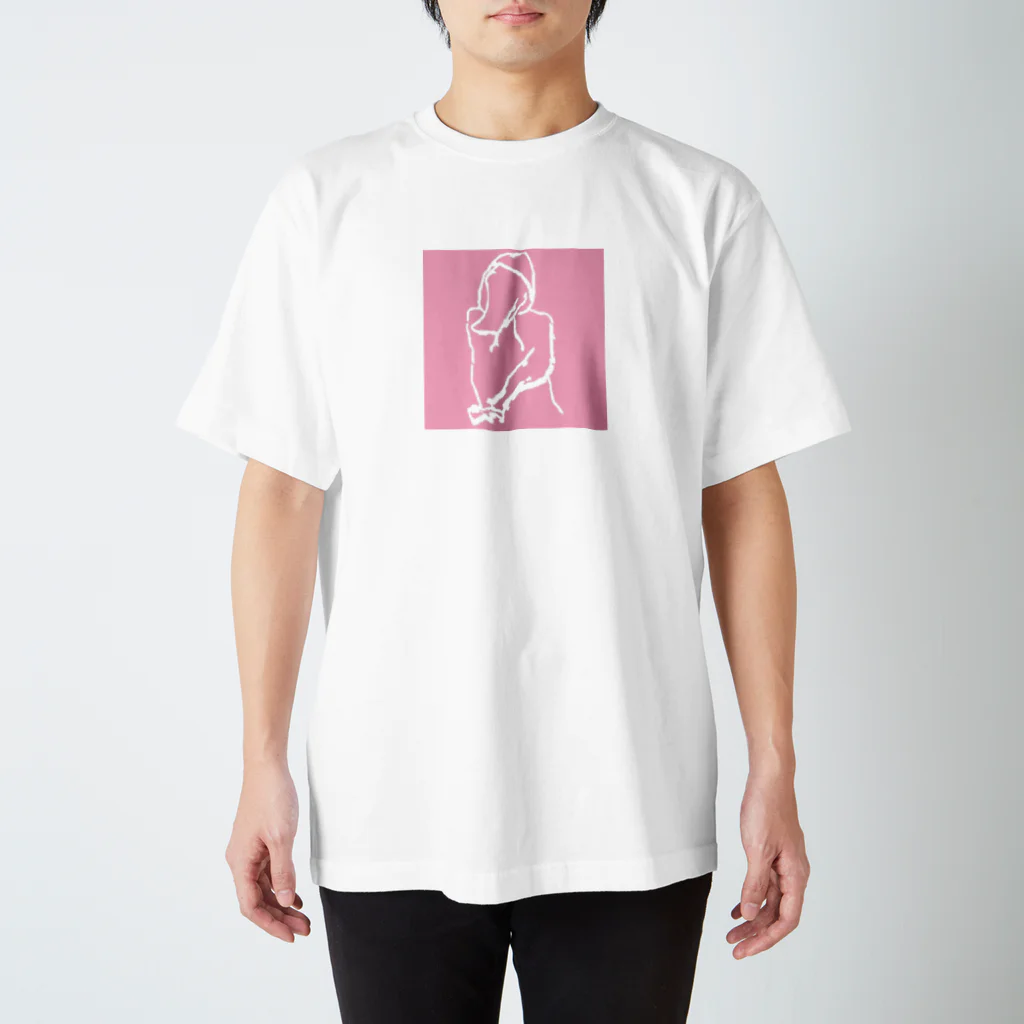 alligator frameのalligator frame (pink) スタンダードTシャツ