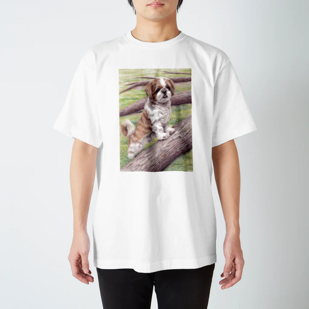 Momojiの犬画のシーズー101 Regular Fit T-Shirt