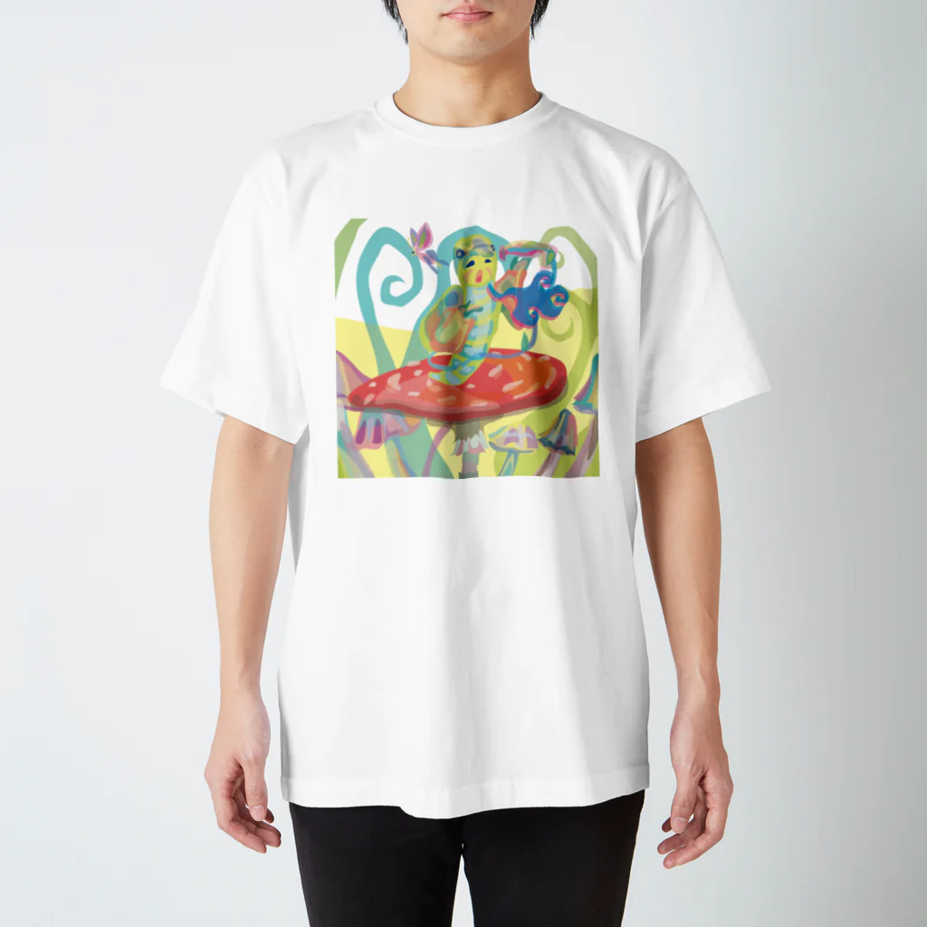 ~　羽 沙 妓 堂　~のAlice's adventures in Wonderland（Advice from a Caterpillar（Advice from a Caterpillar）/by animalinka Regular Fit T-Shirt