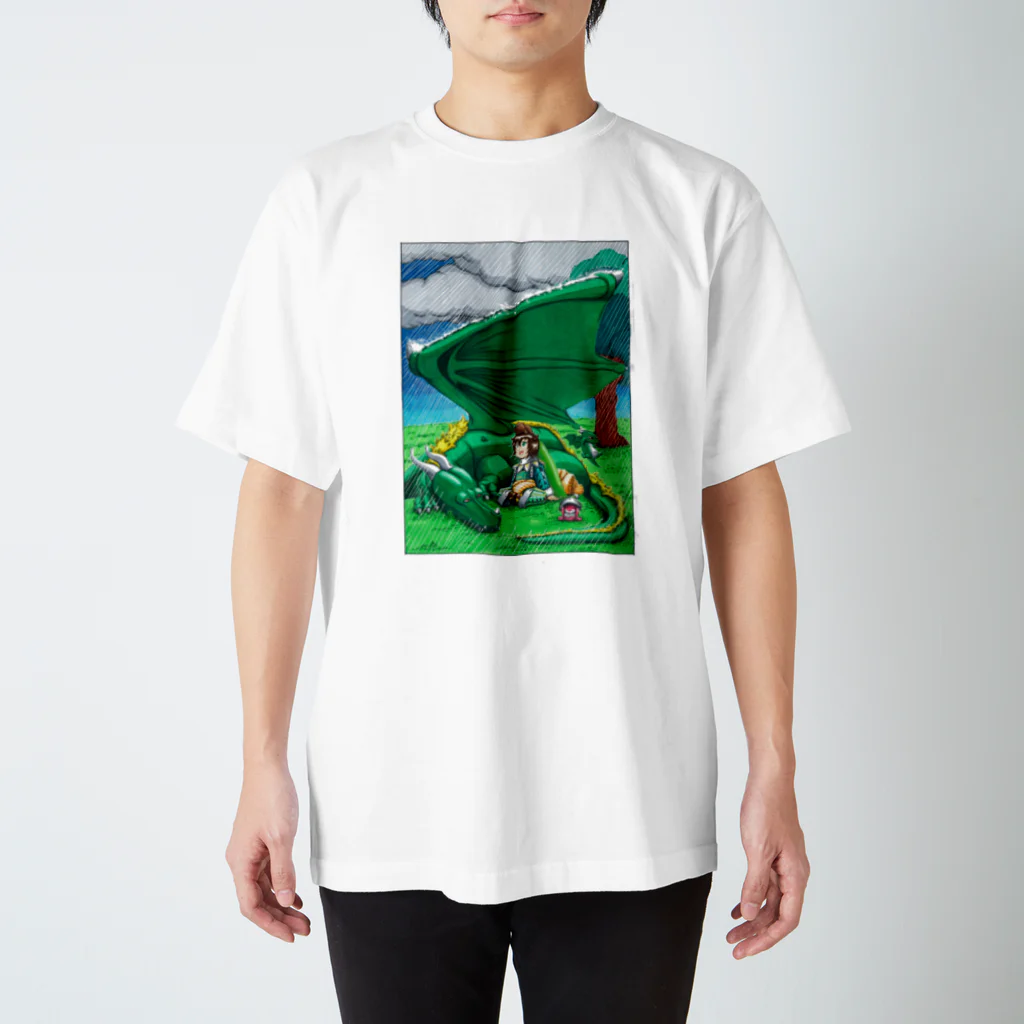 cris mateの竜翼雨傘 Regular Fit T-Shirt