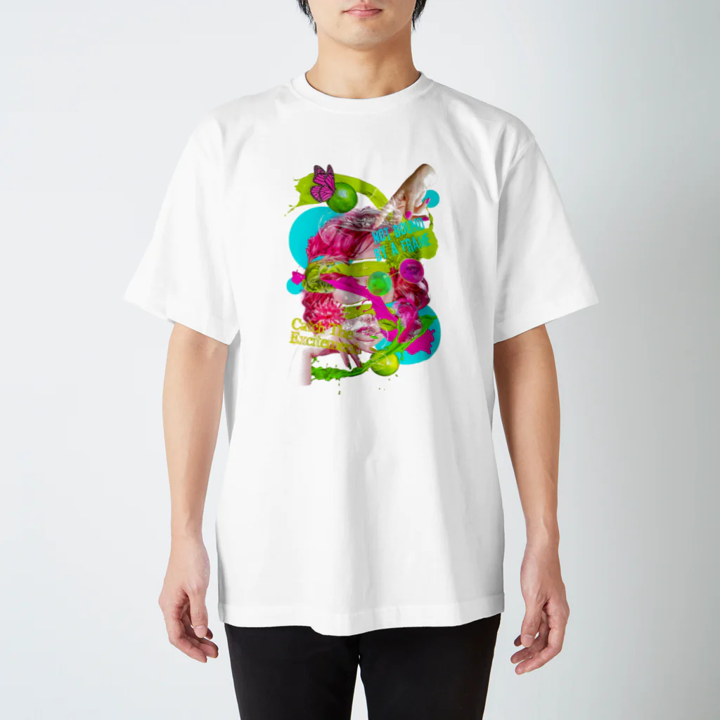 カズシフジイのKazushi collage Regular Fit T-Shirt