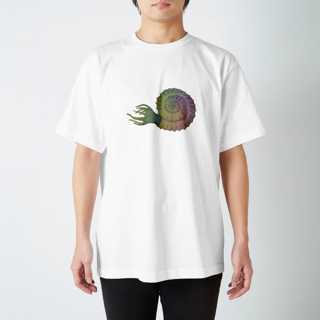 ひつじときのこのアンモナイト Regular Fit T-Shirt