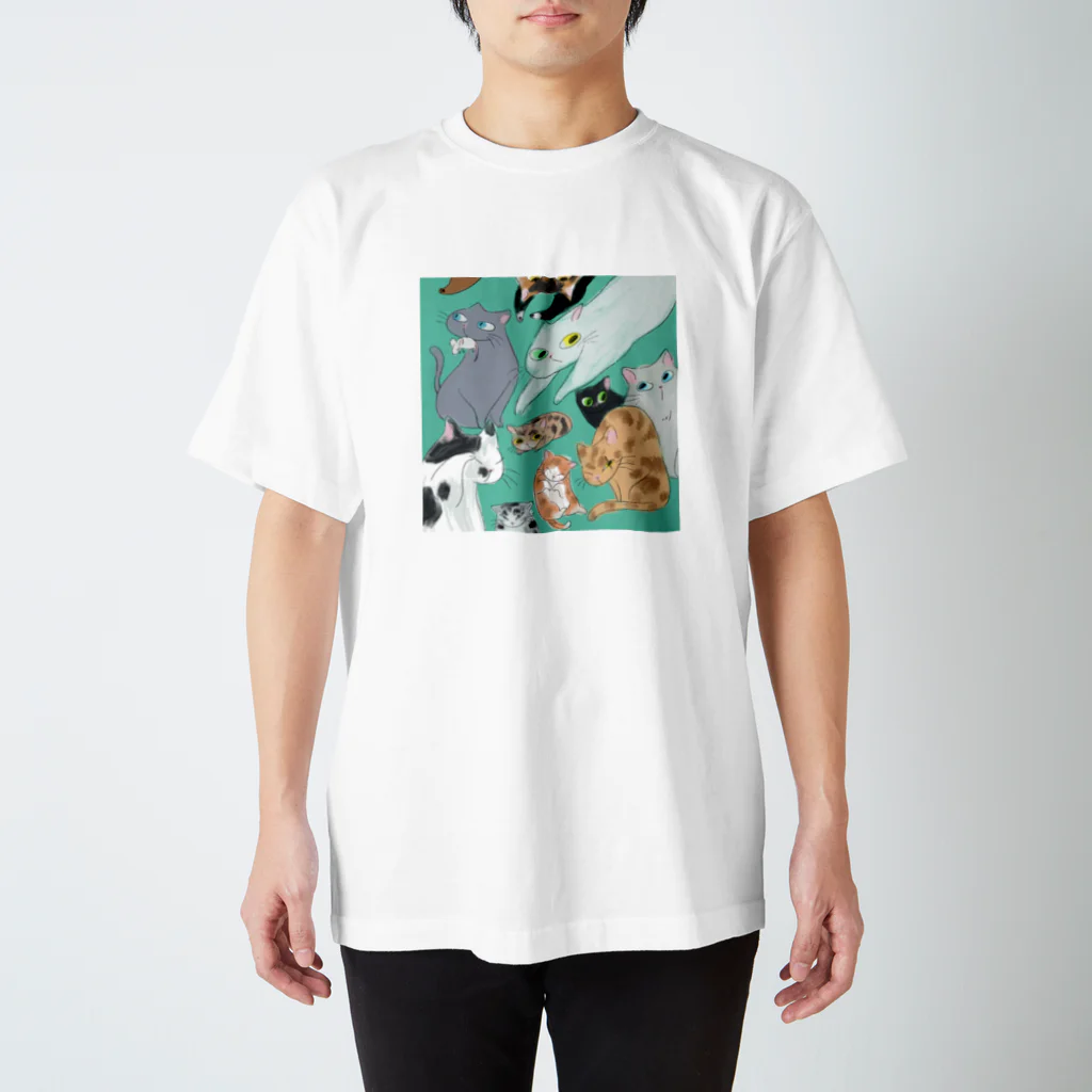 三毛猫汰郎のいろいろねこちゃん Regular Fit T-Shirt