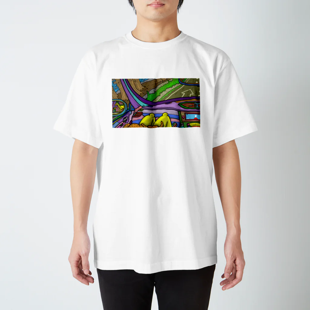 khdrawingの助手席からの景色 スタンダードTシャツ