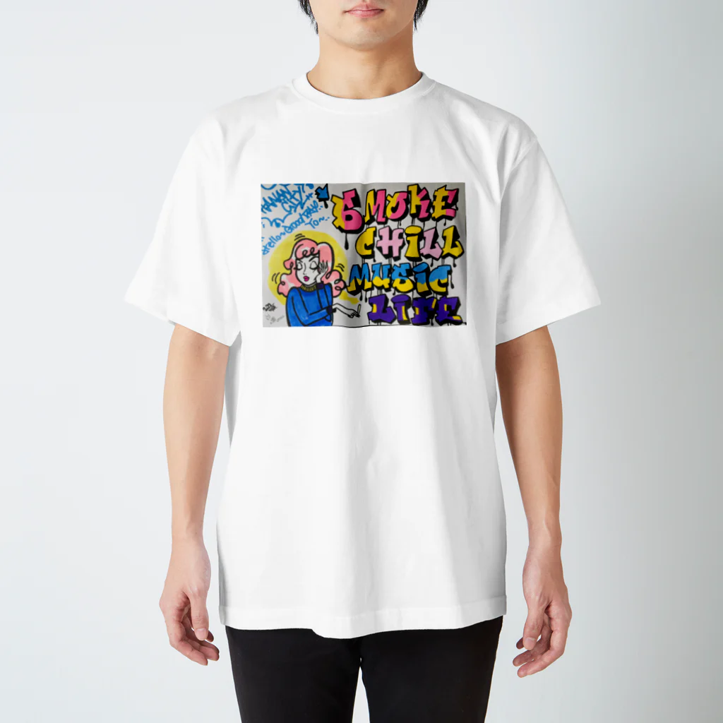 AsakaOsakaの月と太陽 Regular Fit T-Shirt