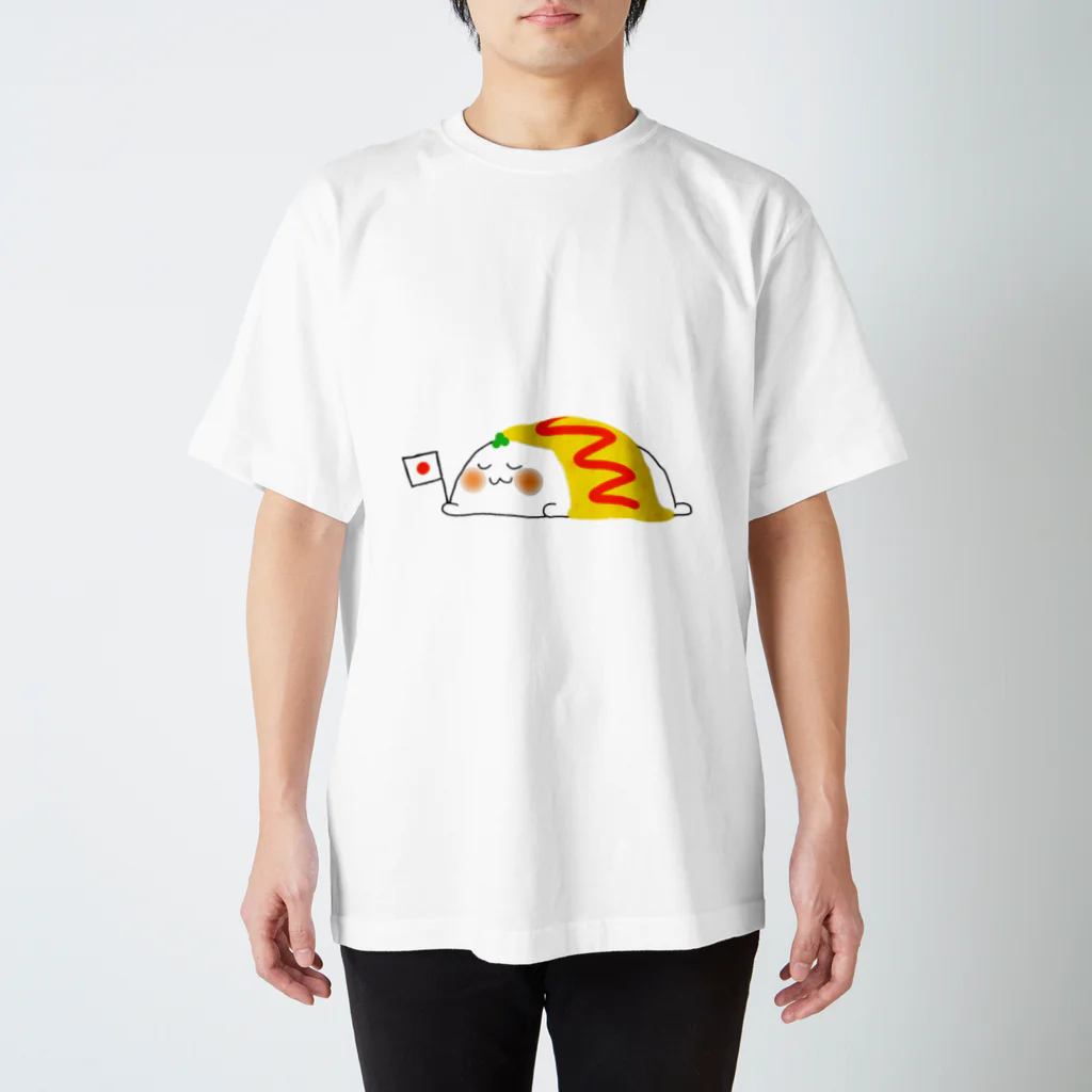 オフトゥンぐらし！のオムライスぐらし！ スタンダードTシャツ