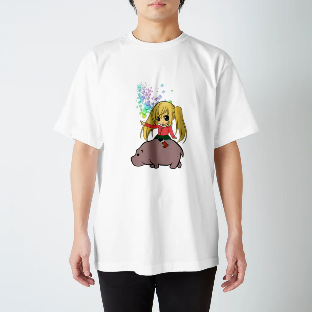 Dodokoのカリンとヒッポ スタンダードTシャツ