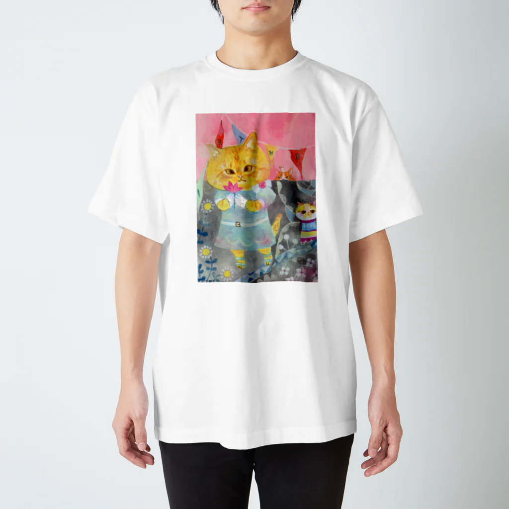 wokasinaiwoの毎日が誕生日はなこ スタンダードTシャツ