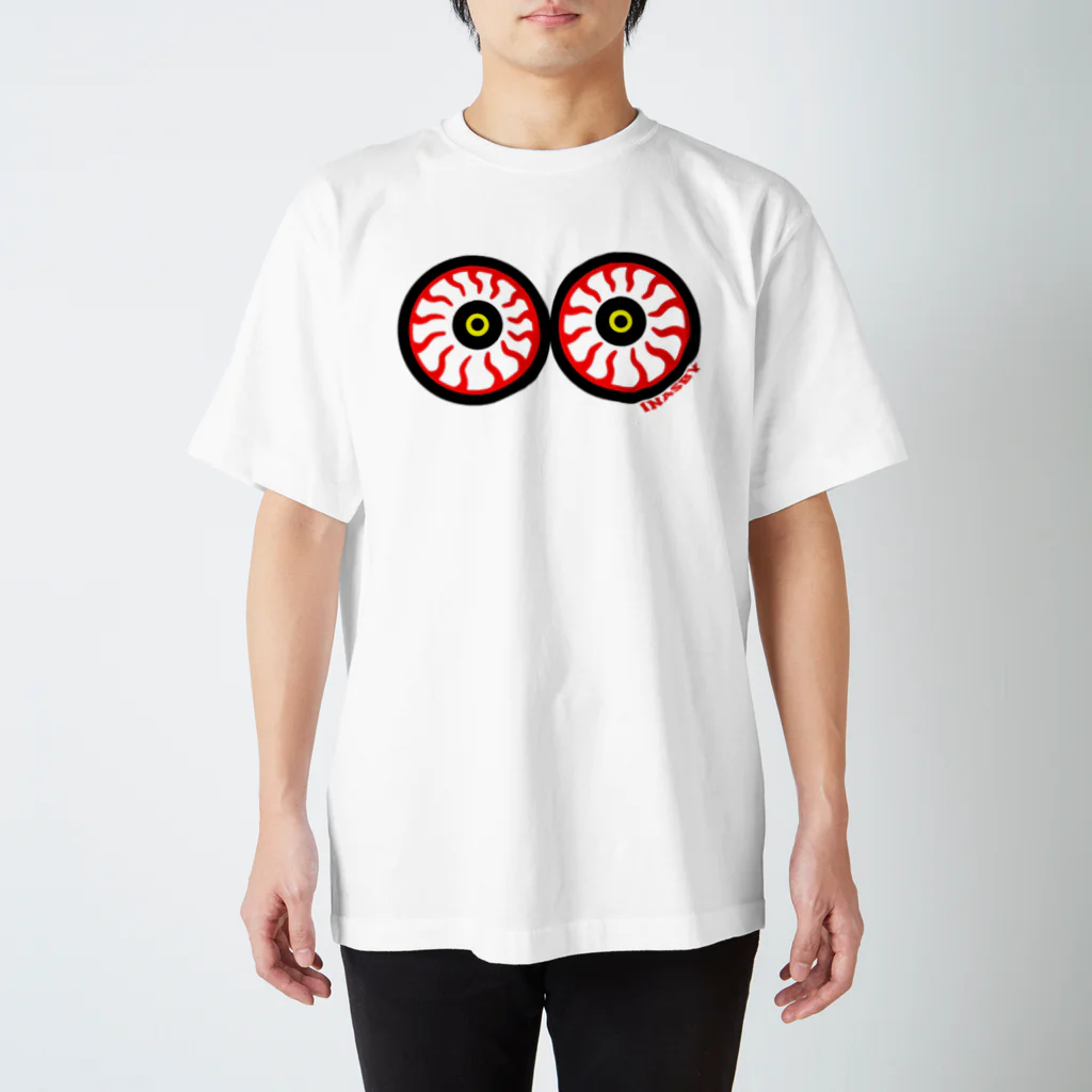 INASBY 髑髏毒郎の充血目 Regular Fit T-Shirt