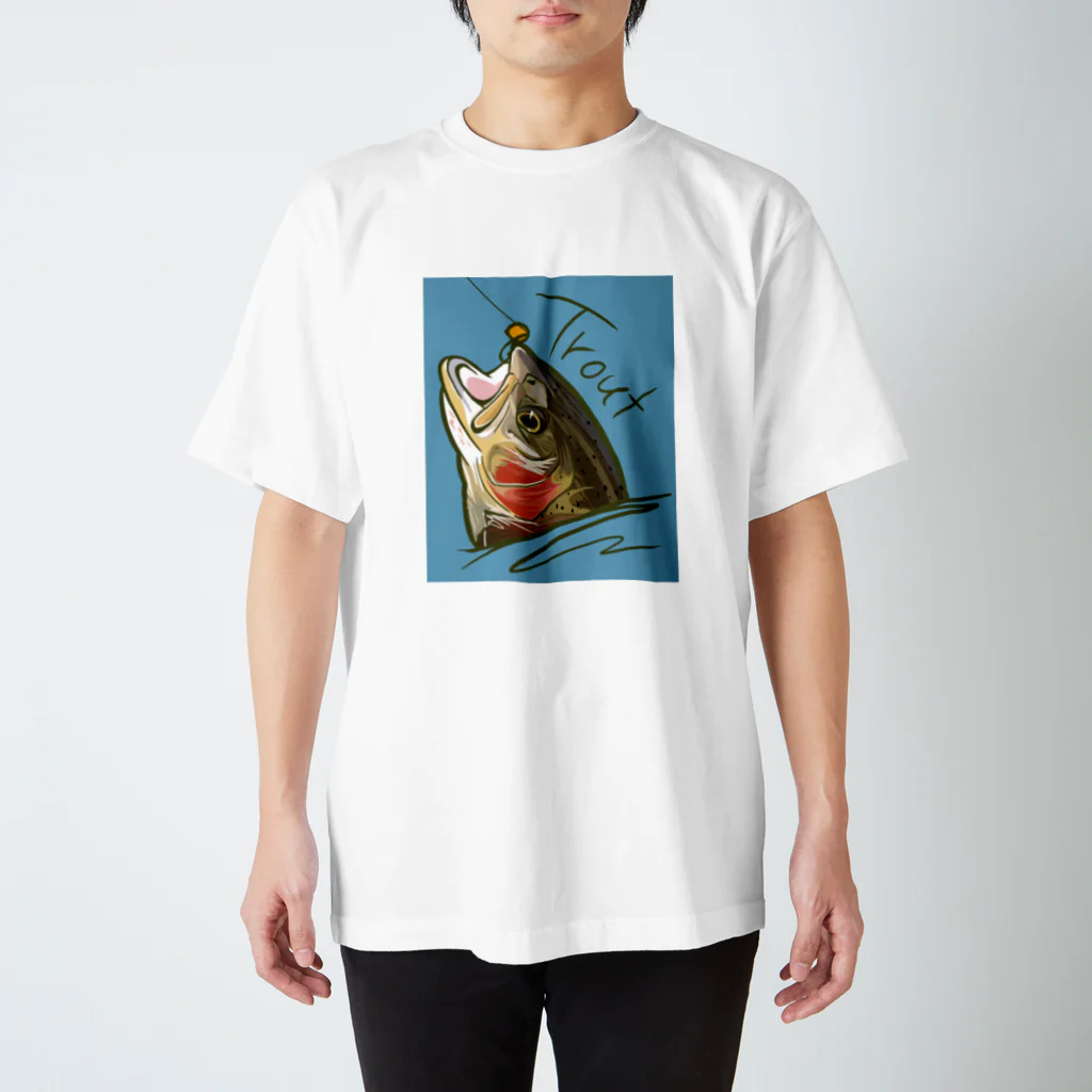 🎨nanairo🐟のtrout スタンダードTシャツ