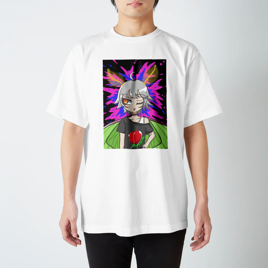 スベスベマンジュウガニの変態少女〈オオミズアオ〉 Regular Fit T-Shirt