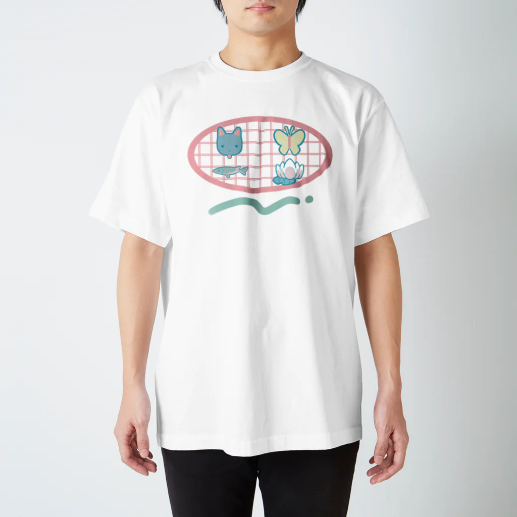 Tomei_Ningenのおだやかな時間　ねこ Regular Fit T-Shirt