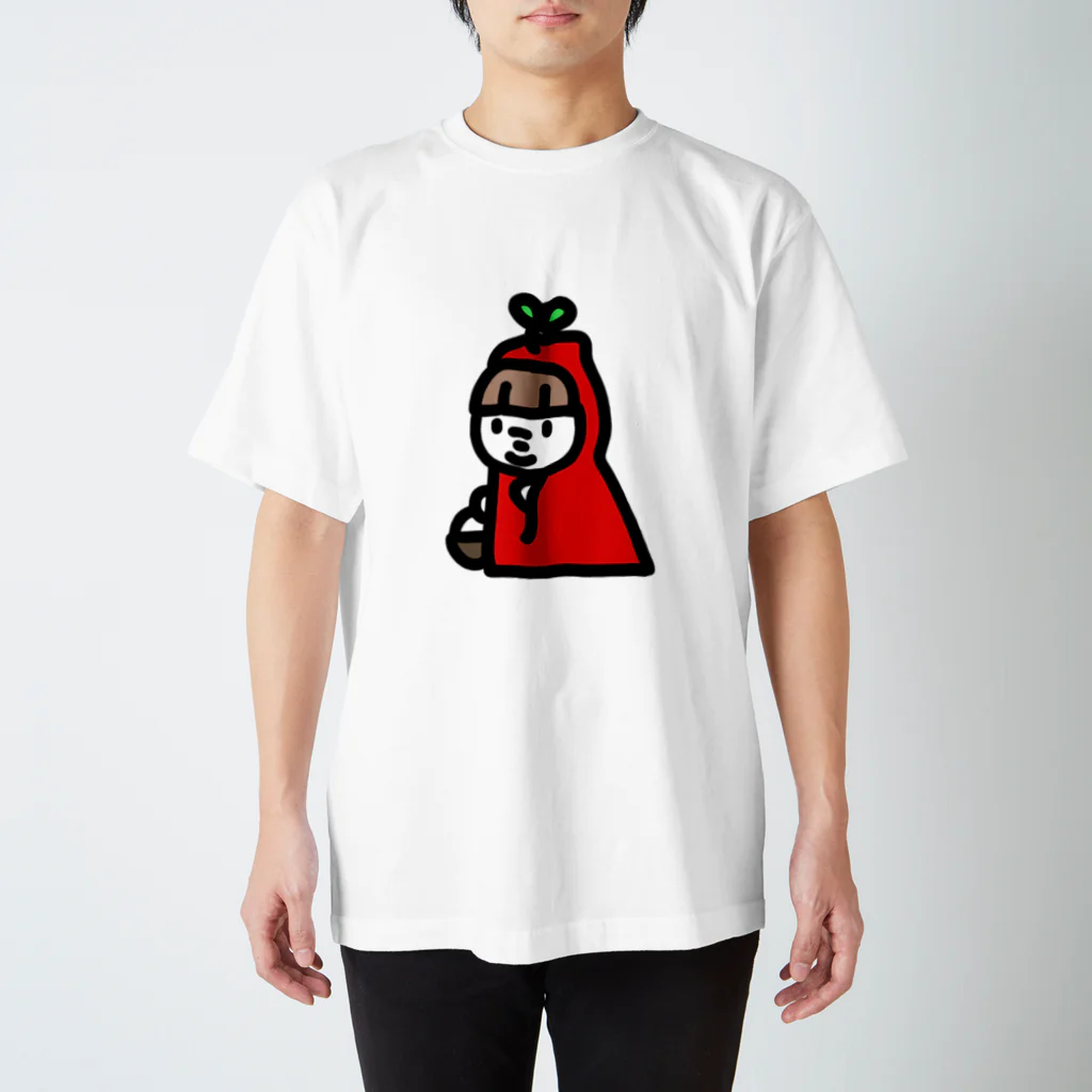 こんぺいの双葉つき赤ずきん スタンダードTシャツ