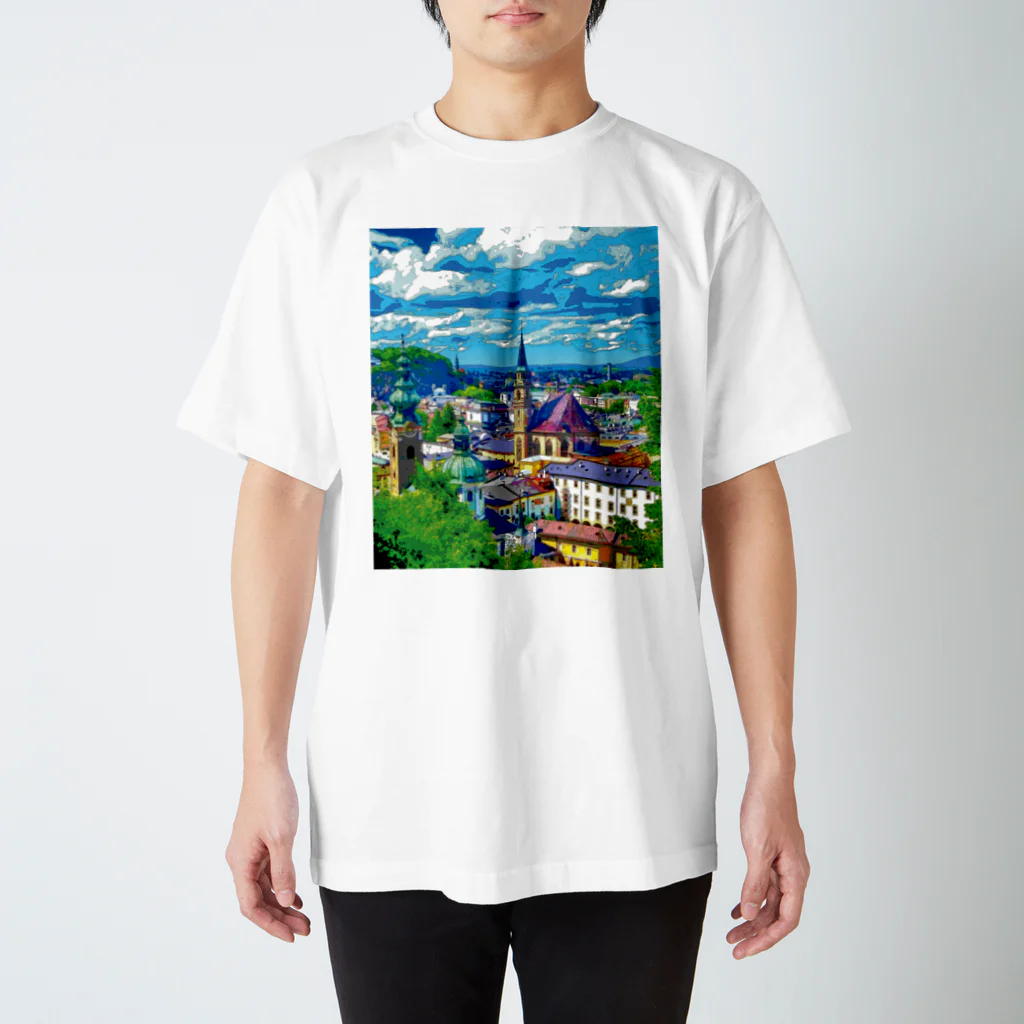 GALLERY misutawoのオーストリア ザルツブルクの街並み スタンダードTシャツ