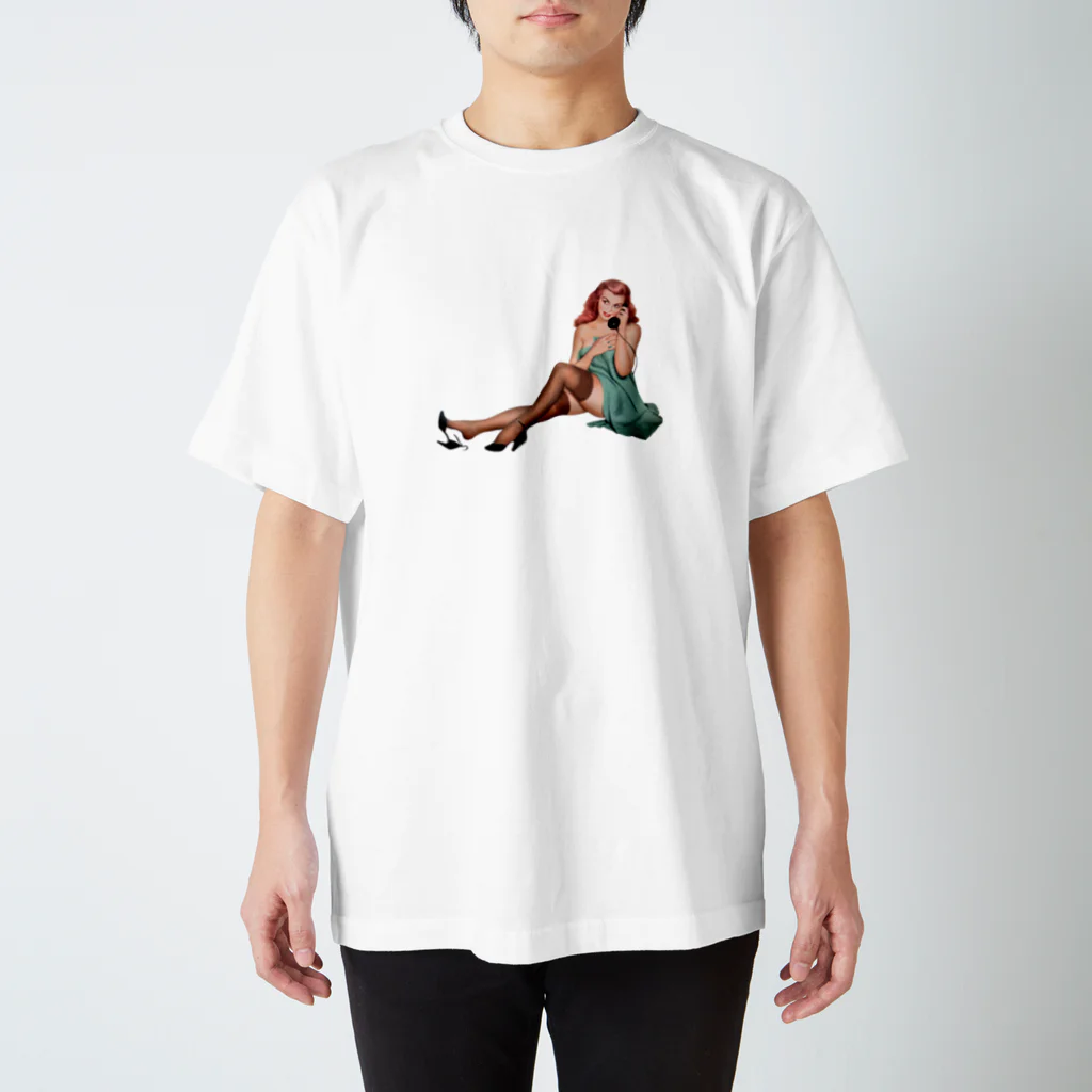 hplkjnyのpinup　girl スタンダードTシャツ