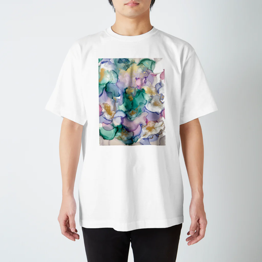 com eddy コムエディーのalcohol ink art №2 スタンダードTシャツ