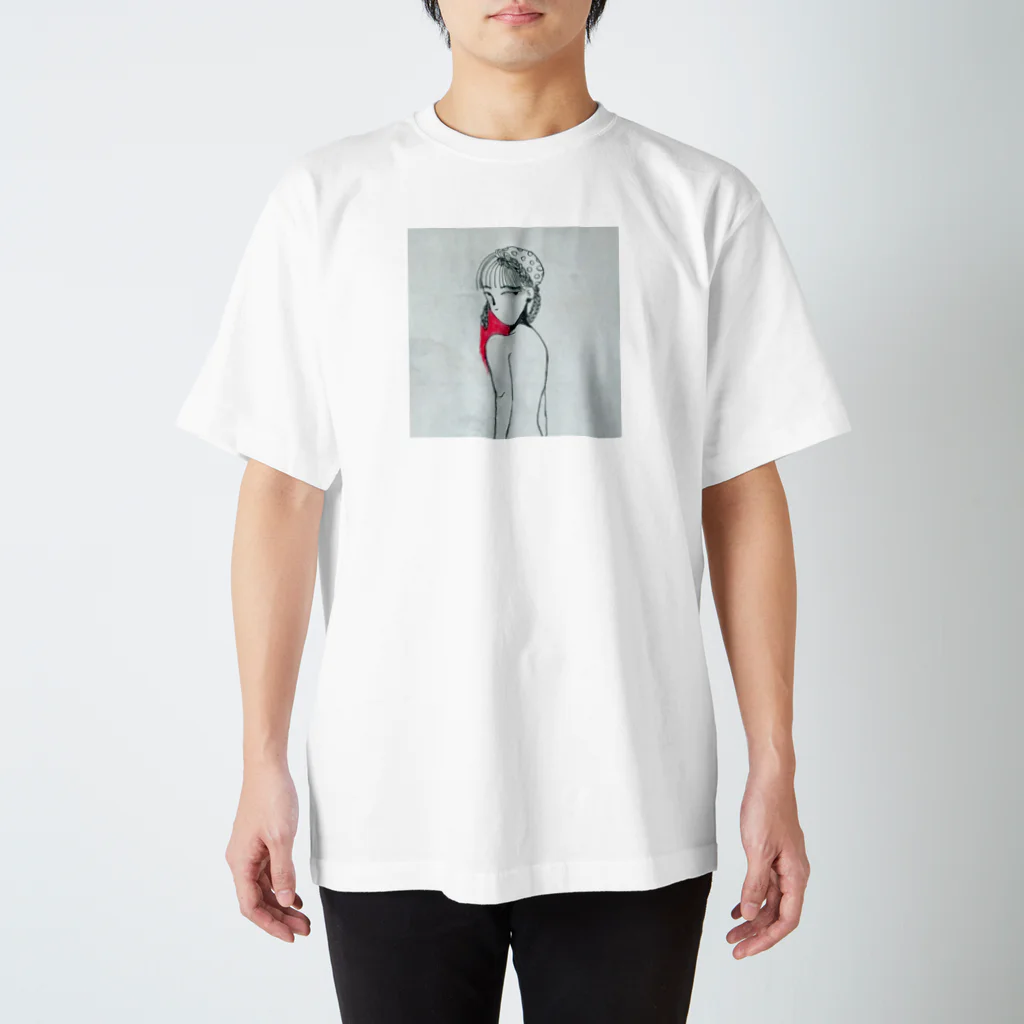 cinemaの振り向きちゃん Regular Fit T-Shirt